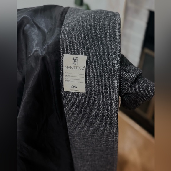 ZARA MANTECO WOOL BLEND BELTED COAT - Picture 11 of 11